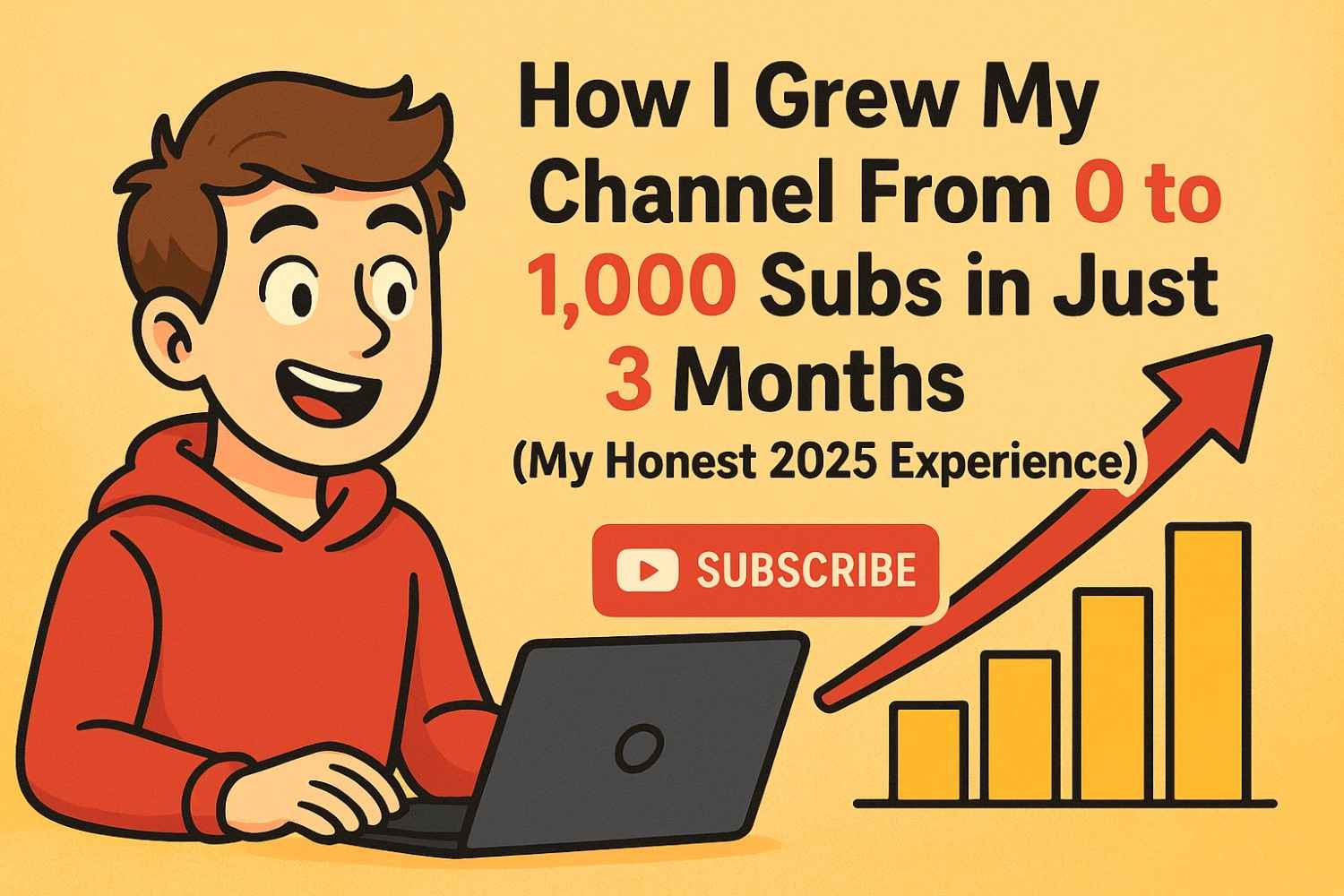 How I Grew My Channel From 0 to 1,000 Subs in Just 3 Months (My Honest 2025 Experience)