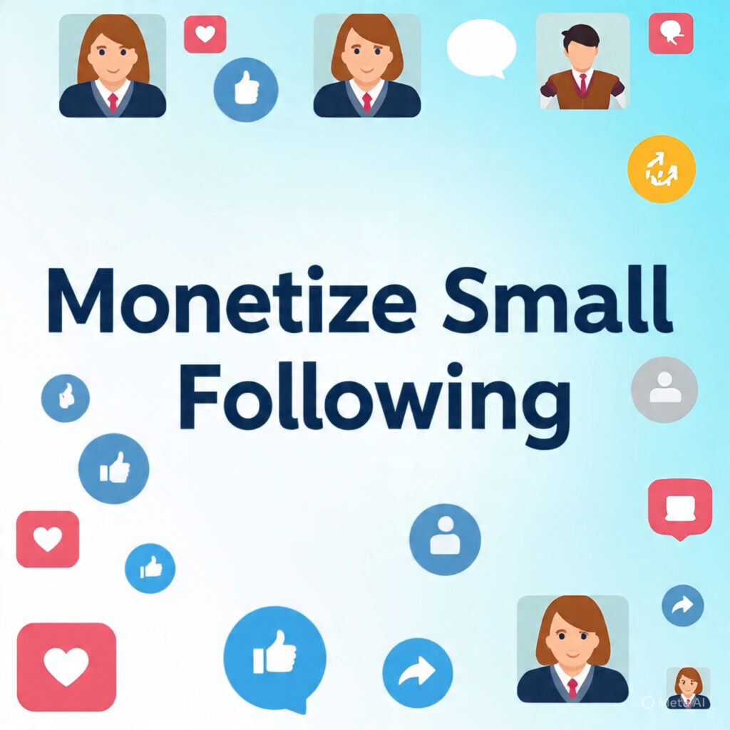 monetise small following