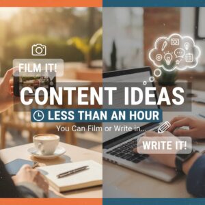 Content Ideas You Can Film or Write in Less Than an Hour